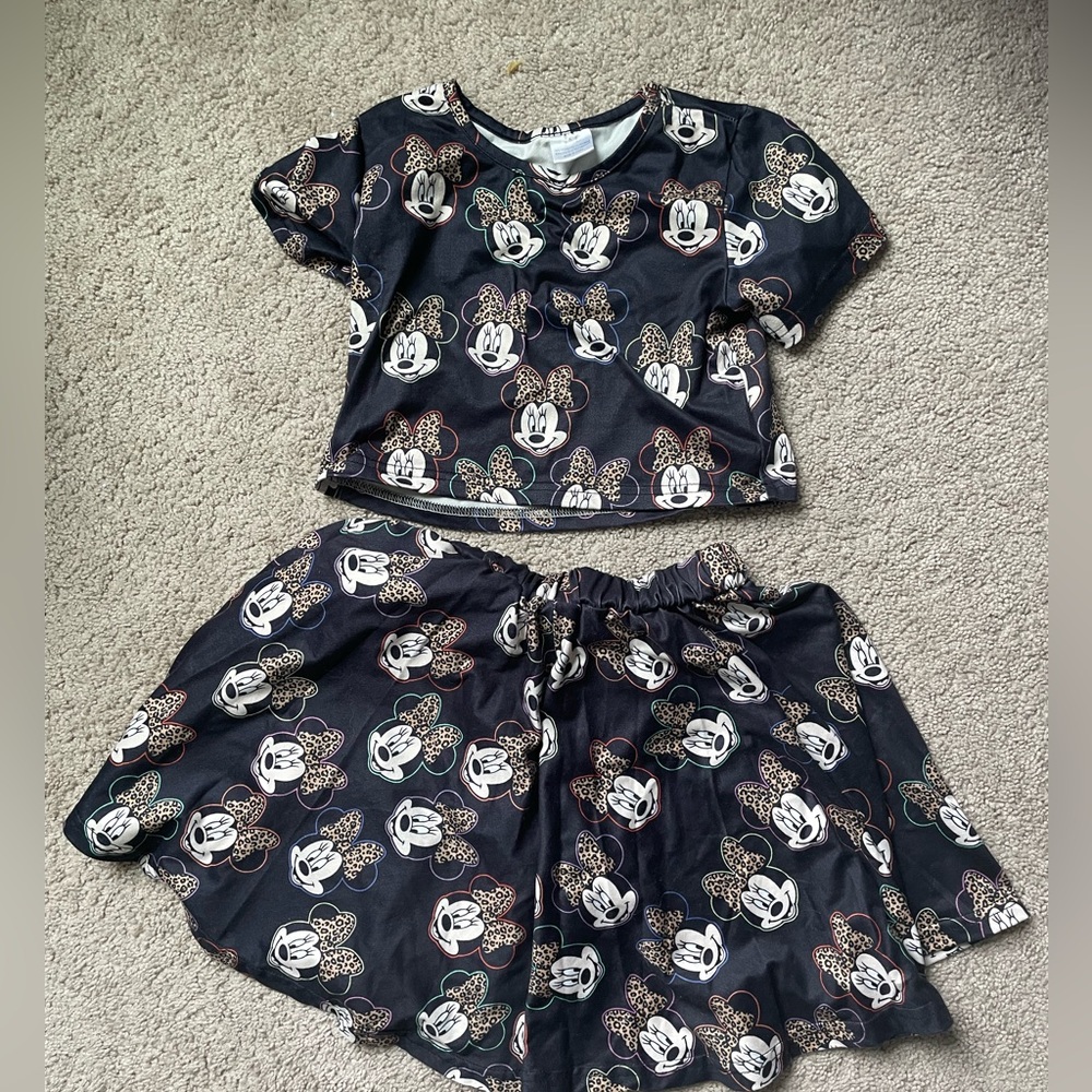 Minnie Mouse Skirt Set - Disney set - Disney World Outfit- Animal Kingdom Outfit